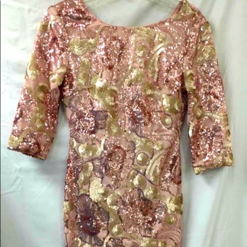 NWT Ark & Co. Sequin floral dress